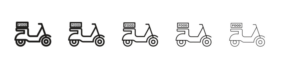 Food delivery icon vector, Symbol, logo illustrations