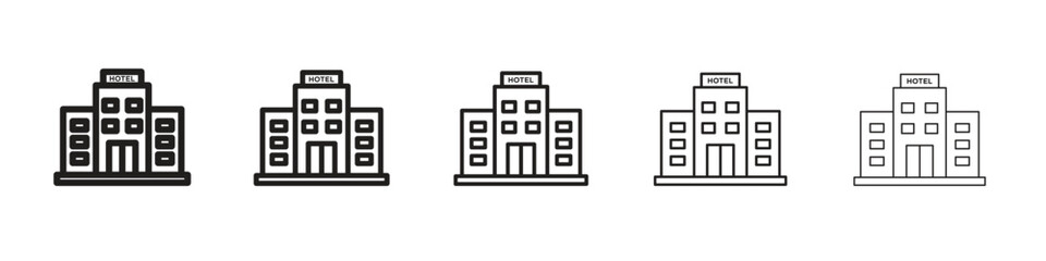 hotel icon vector, Symbol, logo illustrations
