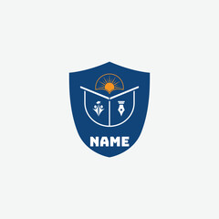 3879 educational logo school college university learning institute book academy organization