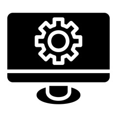 computer glyph icon