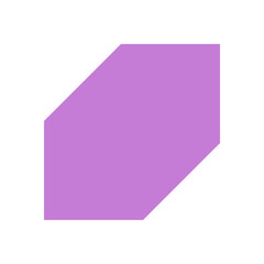Bold geometric form. Abstract shape with modern elements. Minimal design, brutalism, Y2K aesthetic, perfect for contemporary projects. A striking icon that enhances visual appeal.