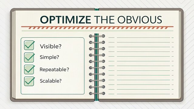 Optimize the Obvious Checklist for Business Efficiency and Growth