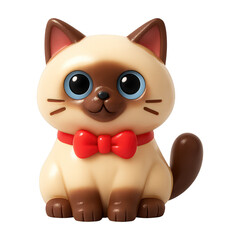 Fototapeta premium PNG Cute cartoon cat figurine decor