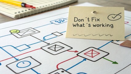 Process Flow Chart with Note on Continuous Improvement Principle