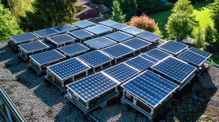 Solar Panel Installation on Rooftop for Clean Energy Generation