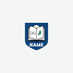 3952 educational logo school college university learning institute book academy organization
