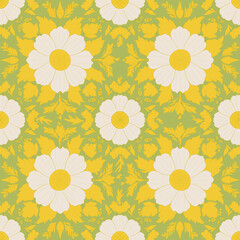 Beautiful flowers seamless pattern design