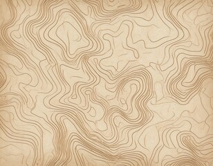 Architectural contour-style illustration on tan paper background, with precise yet organic lines forming abstract elevation shapes.

