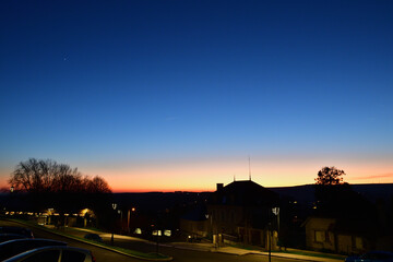 Sunset Magic Hour View from the Hills of Sancerre, France – Captured on December 26, 2024