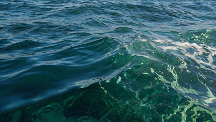 Waves of the Mediterranean Sea as Natural Background