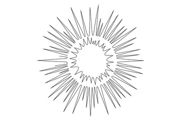 Fototapeta premium Radiant sunburst design, radiating energy and light. 