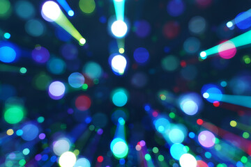 Beautiful light bokeh, bokeh of all colors