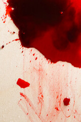  Red Paint Drips and Splatter. dark red blood and blood blisters.Creepy bloody wallpaper.Criminal...