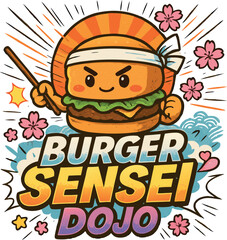 Burger Sensei Dojo Kawaii Japanese Food Lover Tee