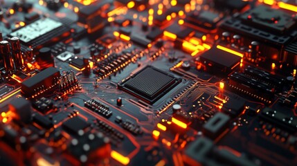 Obraz premium High-Tech Circuit Board