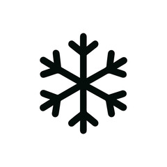 Minimalist Outline Snowflake Simple Winter Decoration Graphic Element Icon