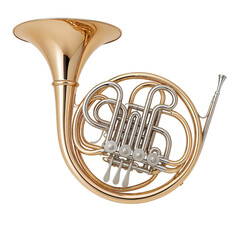 trumpet isolated on black