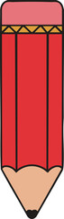 vector illustration of a pencil