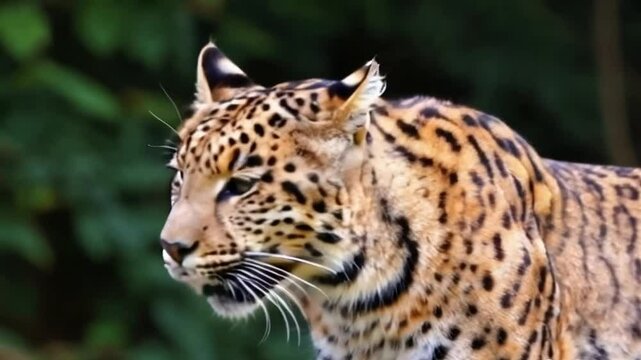 The kodkod (Leopardus guigna) is the smallest wildcat of the Americas in Conguillio National Park, a nature reserve of Chile.
