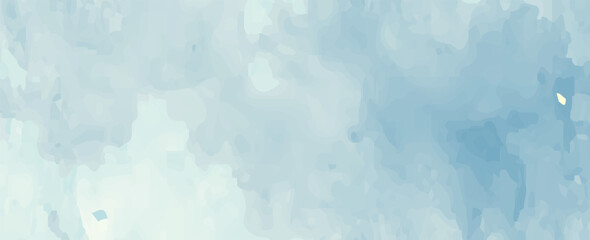 Abstract light blue watercolor stain for background. Watercolor texture artistic vector used as being an element in the decorative design of header background, card, cover, template, banner.