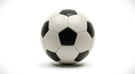 Fototapeta premium Isolated Soccer Ball on White Background Ready for Play