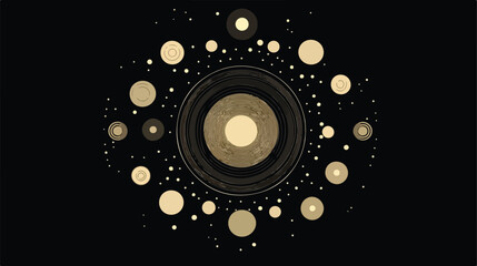 Geometric Design with Dotted Circles in Stylish Fashion