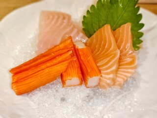 Seafood sashimi