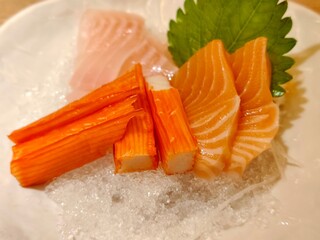 Seafood sashimi