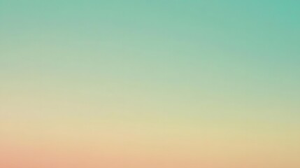 Fototapeta premium Pastel Gradient Background Teal Yellow Peach Color