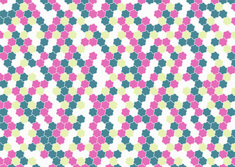 幾何学的なタイル模様 背景