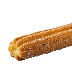 delicious sugar-coated churros isolated on white background

