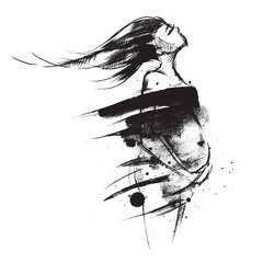 Pregnant woman. Girl expecting a baby. Motherhood