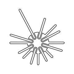 animal sea ​​urchin icon
