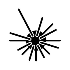 animal sea ​​urchin glyph icon