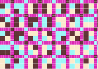 幾何学的なタイル模様 背景