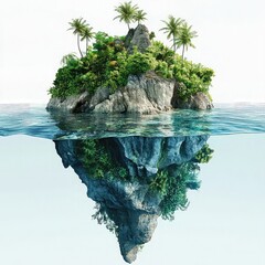 Island ecosystems isolated biodiversity marine habitat unique species landform tropical environment flora fauna ecosystem preservation ecological diversity conservation zone