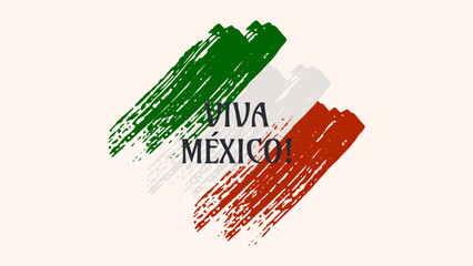 Mexican Independence Day Viva Mexico Fiesta 16th. Design template Poster card banner background. Vector illustration