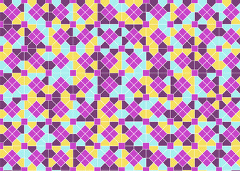 幾何学的なタイル模様 背景