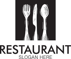 Hand drawn of restaurant menu design, vector illustration
