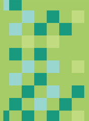 green squares background, Seamless pattern with squares in green colors background illustration.
