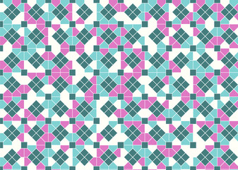 幾何学的なタイル模様 背景