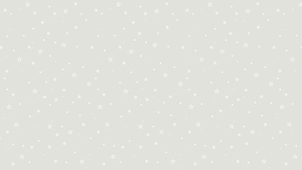 Seamless white star outline pattern on light grey background. Minimalist celestial design for wrapping paper, fabric, wallpaper, kids room, scrapbooking, and digital projects.