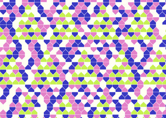 幾何学的なタイル模様 背景