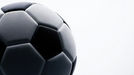 soccer ball closeup on white background