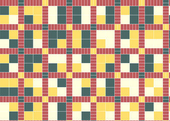 幾何学的なタイル模様 背景
