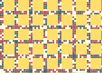 幾何学的なタイル模様 背景