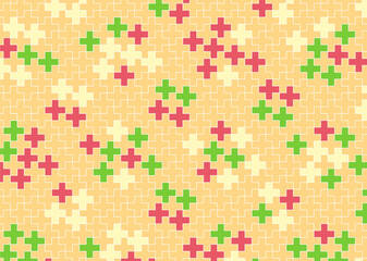 幾何学的なタイル模様 背景