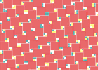 幾何学的なタイル模様 背景