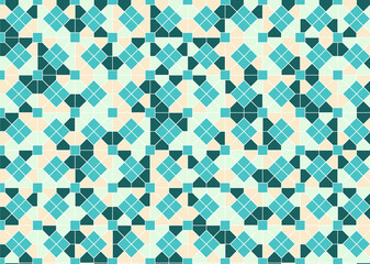 幾何学的なタイル模様 背景