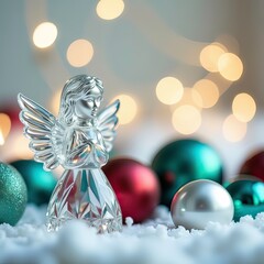 Obraz premium christmas decoration on white